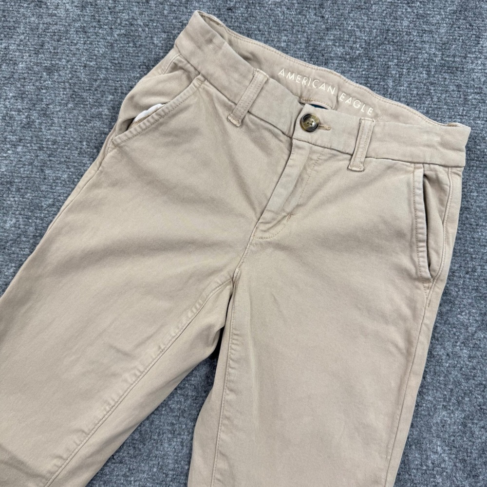 American Eagle Outfitters Pants Size 0 Short Skinny Khaki Stretch Women's